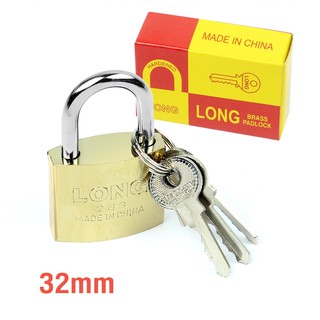   กุญแจ แม่กุญแจพร้อมลูกกุญแจ (32MM.) รุ่น Medium-lock-key-portable-door-bike-05a-tissue