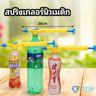 หัวสเปรย์ขวดน้ำอัดลม เครื่องมือรดน้ำสวน สปริงเกลอร์นิวเมติก Beverage bottle spray head