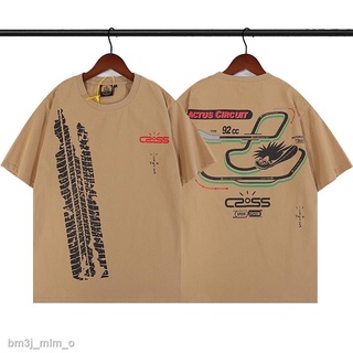 ☒❀❡Ready Stock Travis Scott สินค้าใหม่ Cactus Jack RACETRACK Tee แขนสั้น คู่รัก streetwear เสื้อยืดแฟชั่น เสื้อยืดฤดูร้อ