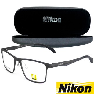 Nikon แว่นตารุ่น CX 6328 C-2 สีเทา กรอบเต็ม ขาสปริง วัสดุ อลูมิเนียม Eyeglasses ทางร้านเรามีบริการรับตัดเลนส์