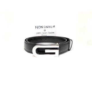 เข็มขัด Gucci belt with G buckle sz 90 36 มือ 2 ของแท้