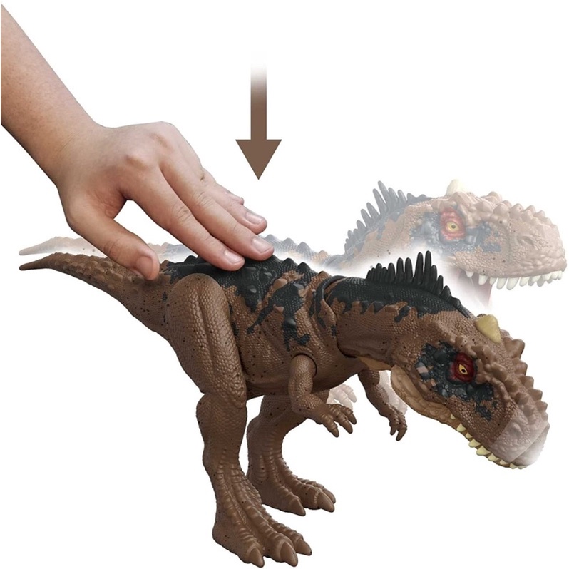 Jurassic World: Dominion Roar Strikers Rajasaurus Dinosaur Figure