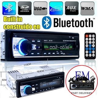 JSD-520 สเตอริโอในรถยนต์บลูทูธวิทยุ FM MP3 เครื่องเล่นเสียง USB/SD/AUX เครื่องเล่น  ติดรถยนต์ Car MP3 Radio Player