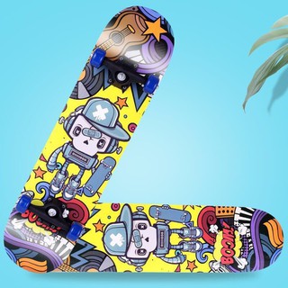 สเก็ตบอร์ดสำหรับเด็ก ขนาด 60cm ไม้เมเปิ้ล Skateboard