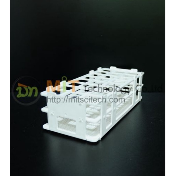 Plastic Test Tube Rack 13MM x 90 Tubes,16MM x 60 Tubes,20MM x 40 Tubes,25MM x 24 Tubes (GLASSCO)ที่ใ