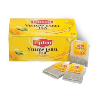 ชาลิปตัน Lipton กล่อง 25 ซอง ชาผงชนิดซองฉลากสีเหลือง