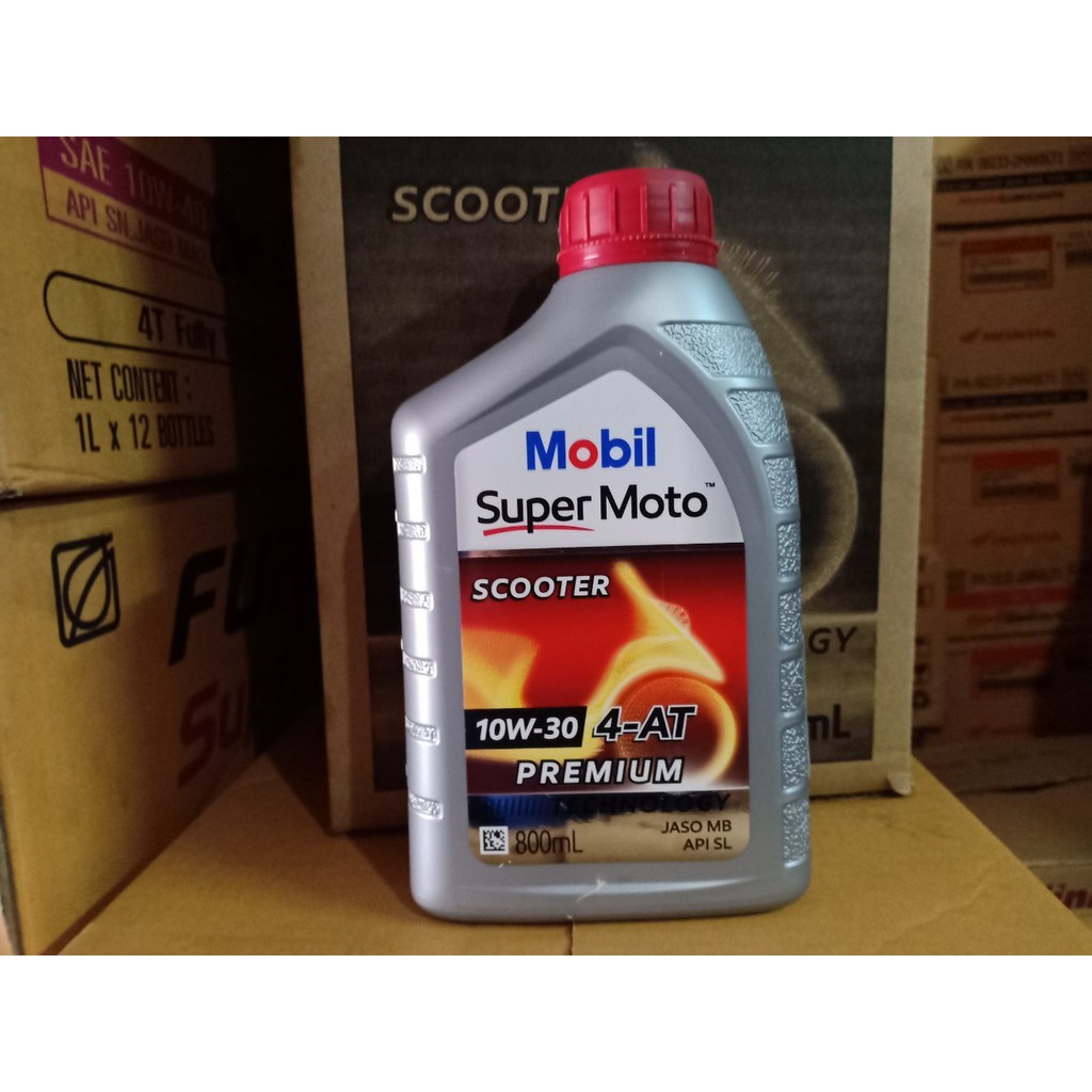 น้ำมันเครื่องรถจักรยานยนต์ MOBIL 0.8 และ   1L