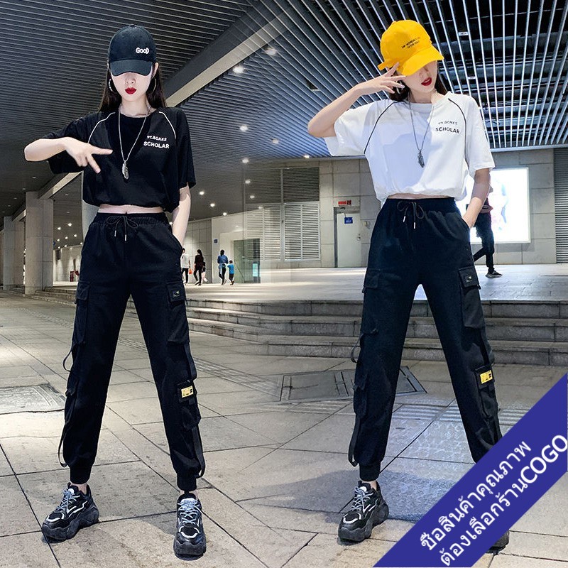 COGO เสื้อครอปเอวลอยวัยรุ่นสดใสน่ารัก รูปที่ 7