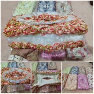 กล่องทิชชู่วินเทจ งานhand made ที่ใส่กล่องทิชชู่แบบยาว