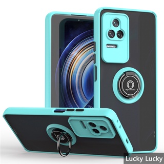 หรูหรา เคส POCO F4 POCO F3 X3 X4 PRO 5G GT ที่วางแหวนอะครีลิคแบบแข็ง เคส กันกระแทก รองรับรถ ที่วางแม่เหล็ก ที่วางโทรศัพท์ ขาตั้งนิ้ว ปกป้องกล้อง