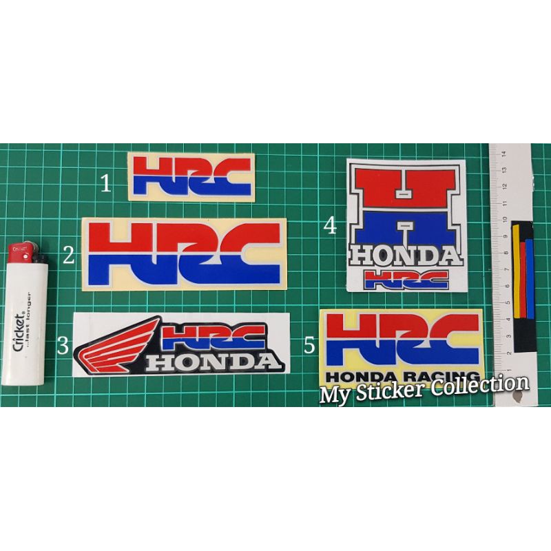 Honda HRC / Honda HRC Racing สติ๊กเกอร์ตัดทับซ้อนกันสะท้อนแสง hrc hrc hrcracing