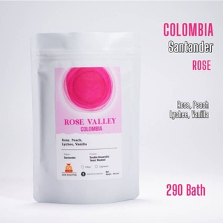 💥8.8ลดกระหน่ำ เมล็ด​กาแฟคั่วอ่อน​ Colombia​ Rose​ Valley 100 g.