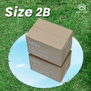 กล่อง ECO BOX (Size 2B) - 20 ใบ : กล่องพัสดุรักษ์โลกผลิตจากเยื่อไม้รีไซเคิล PICK A BOX