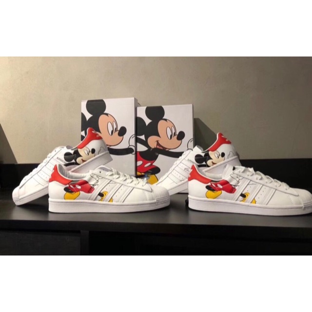 Adidas Superstar Mickey Disney Mickey Mouse Shell รอ�?�?�?�?า�?�?า�?�? ลาย�?ิ�?�?ี�?�?�?า�?�? - best03.th - ThaiPick
