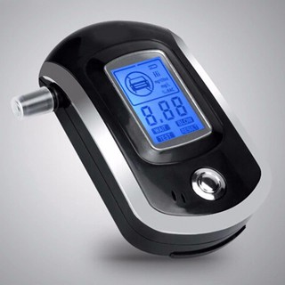 เครื่องเป่าแอลกอฮอล์ เครื่องวัดแอลกอฮอล์ แถมหัวเป่า 5 ชิ้น (AT-6000 New Version) Digital Breath Alcohol Tester