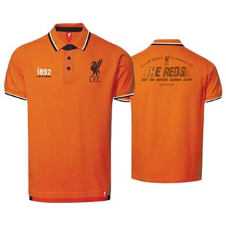 เช็คไซด์ก่อนสั่งซื้้อ !!!!!   เสื้อโปโลลิเวอร์พูล ลิขสิทธิ์แท้ LFC-PL-048   (ORANGE)   ราคา 650 บาท   (สีส้ม)