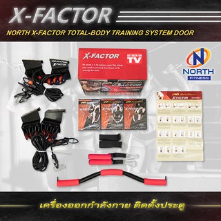 [ส่งเร็วมาก][พร้อมจัดส่ง] X-Factor By North Fitness เครื่องออกกำลังกายสายแรงต้านยางยืดติดตั้งกับประตู ออกกำลังกาย