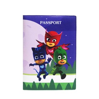 ปกหนังสือเดินทาง PJ Masks Passport Case Cover Passport Book Cover เอกสารออแกไนเซอร์ 135