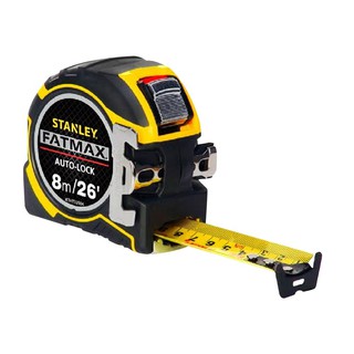 เครื่องมือวัด ตลับเมตร STANLEY FATMAX AUTOLOCK 8 ม. เครื่องมือช่าง เครื่องมือช่าง ฮาร์ดแวร์ MEASURING TAPE STANLEY FATMA