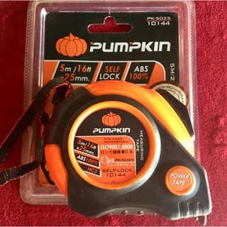 Pumpkin ตลับเมตร ABS ขนาด 5m /16 ft x 25 mm.