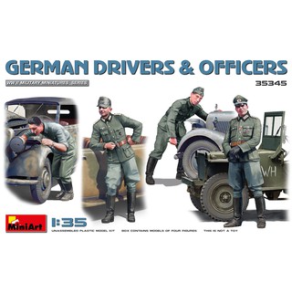 โมเดลประกอบ MiniArt 1/35 MI35345 German Drivers &amp; Officers