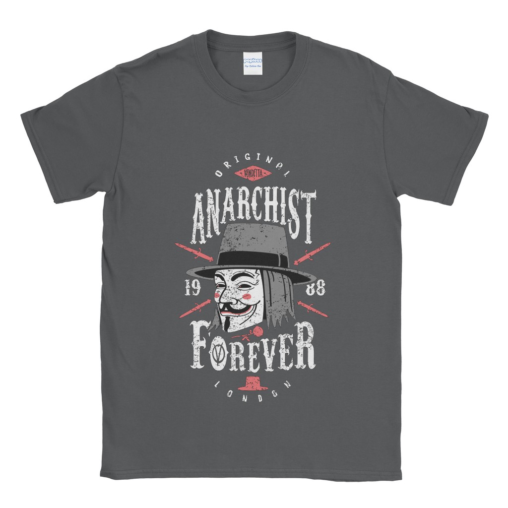 เสื้อยืด V For Vendetta Anarchist Forever