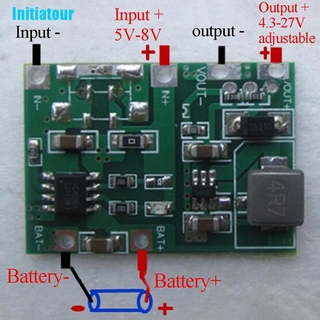 (Initiatour ที่ชาร์จแบตเตอรี่ลิเธียม Lipo 18650 Usb 3. สเต็ปอัพ 7 V 4. 2v ถึง 5V 9v 12v 24v