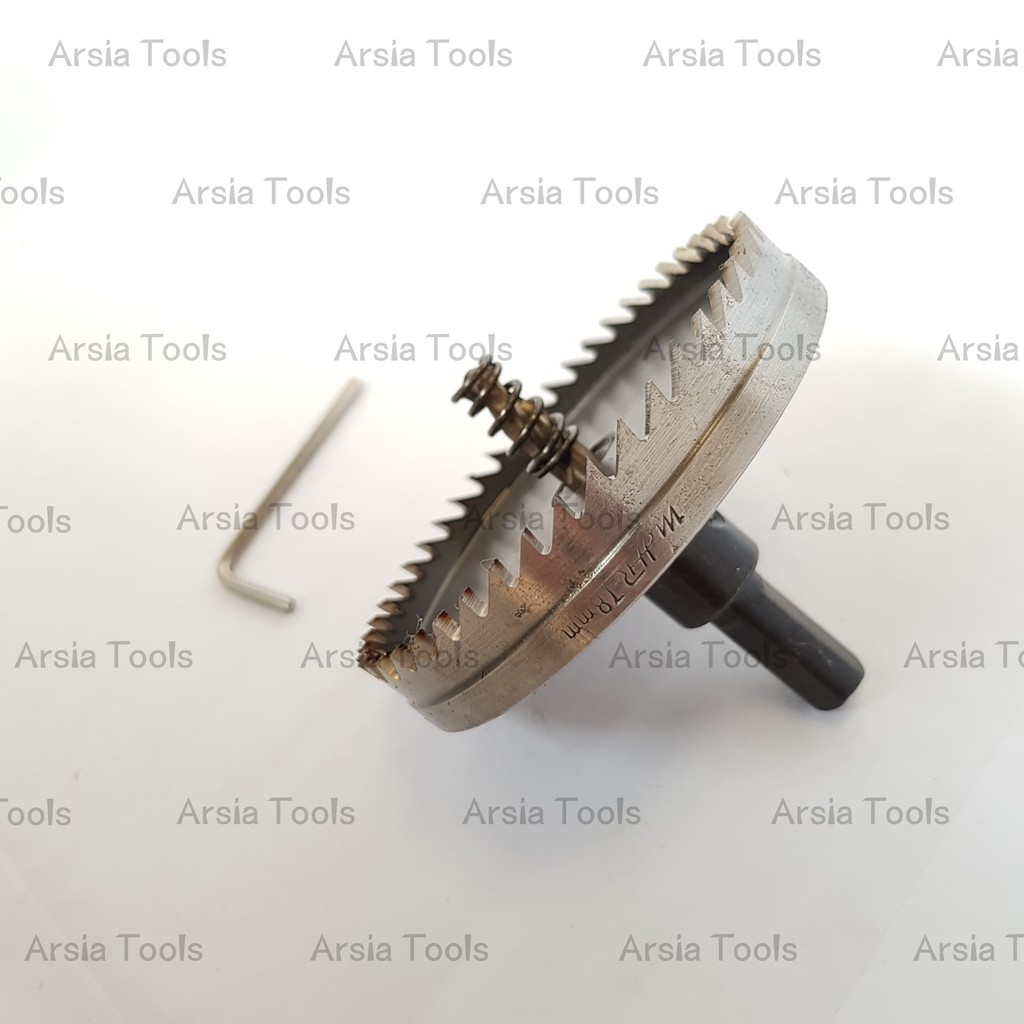 โฮลซอ เจาะเหล็ก 78มิล HSS Hole saw 78mm.