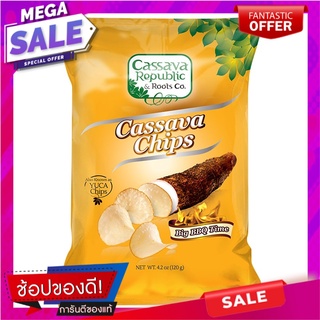 Cassave Chips BBQ 120g. แคสเซฟชิปบาร์บีคิว 120g.