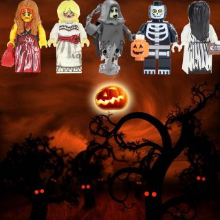 เข้ากันได้กับ Leging Minifigures Prometheus Zombie Annabelle Ghost ของขวัญฮาโลวีน บล็อกตัวต่อ ของเล่นสําหรับเด็ก