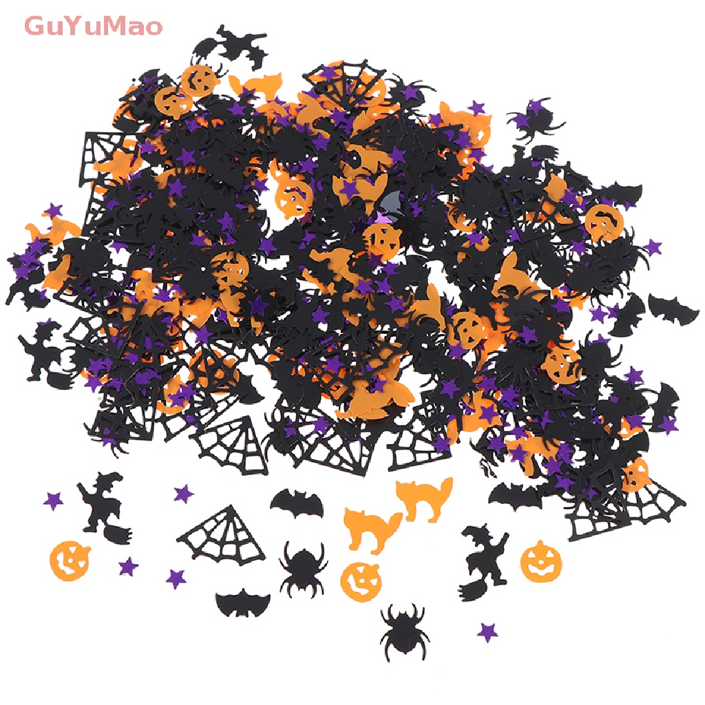 [cxGUYU] 15g Halloween Confetti Pumpkin Spider Witch Bats Confetti Sprinkle Table Decor PRTA