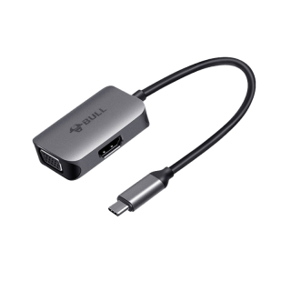 Adaptor Hub USB-C Hub อะเเดปเตอร์ พอร์ตฮับ 6in1 HDMI 4K USB 3.0 PD ช่องชาร์จ สำหรับแล็ปท็อป