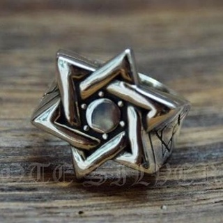 แหวนเงินแท้ ดาว 6 แฉก (รุ่นเล็ก) Star of David Sterling Silver 925 NSRG365