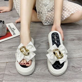 รองเท้ารัดส้น  เนคไทโบว์ผู้หญิง ก้นแบน ใส่สบาย น้ำหนักเบา ขนาด 35-40 size