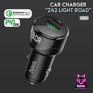 HOCO Z42 Z29 Plus ที่ชาร์จในรถ Dual USB 5A Max Car Charger LED Digital Display