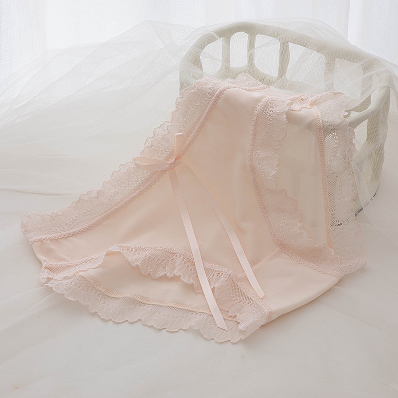 🌈L-XL พลัสไซส์ 🌈 กางเกงชั้นในลูกไม้ เซ็กซี่ กางเกงในใส่สบาย ระบายอากาศ กางเกงในโปร่งใส #DB012 - รูปที่ 7