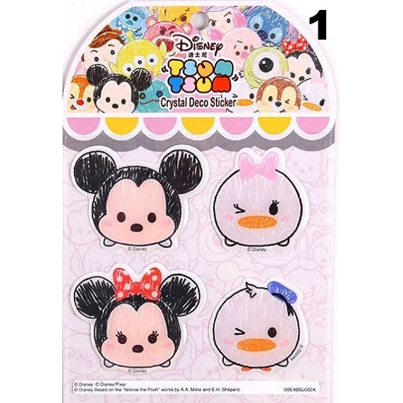 สติ๊กเกอร์ Tsum Tsum Crystal Deco