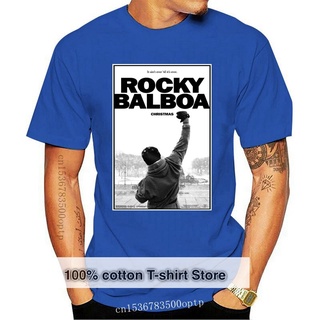 เสื้อยืดผ้าฝ้ายพิมพ์ลายคลาสสิก เสื้อยืด พิมพ์ลาย BALBOA POSTER s Famous Movie BALBOA สไตล์คลาสสิก ไม่ซ้ําใคร สําหรับผู้ช