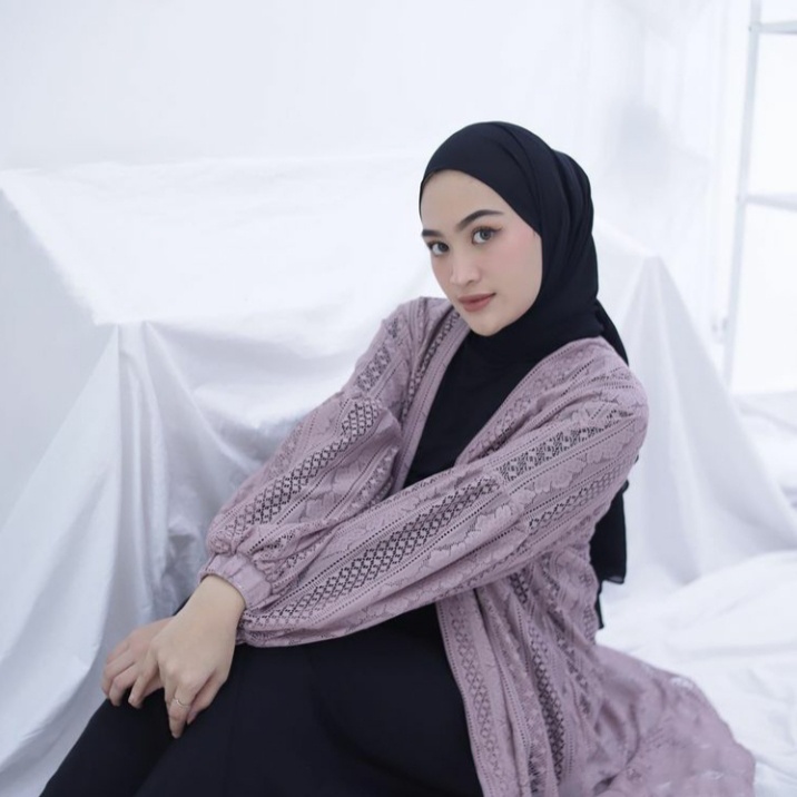 BRUKAT OUTER/BRUKAT CARDIGAN/BALLOON SLEEVE CARDIGAN/PREMIUM BRUKAT LONG OUTER