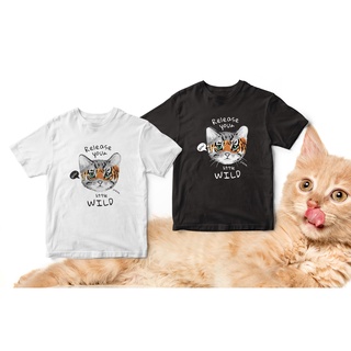 เสื้อยืด cat collection ลาย cat police ผ้า cotton 100% (แบบG)