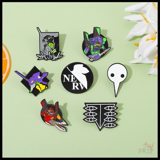 ★ Neon GENESIS EVANGELION - เข็มกลัด ลายการ์ตูนอนิเมะ ★ 1 ชิ้น EVA Doodle เคลือบ Pins กระเป๋าเป้สะพายหลัง กระดุมเข็มกลัด