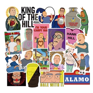 พร้อมส่ง King of the Hill Sticker สติกเกอร์กันน้ำรูปแบบที่แตกต่างกัน 50 ชิ้น