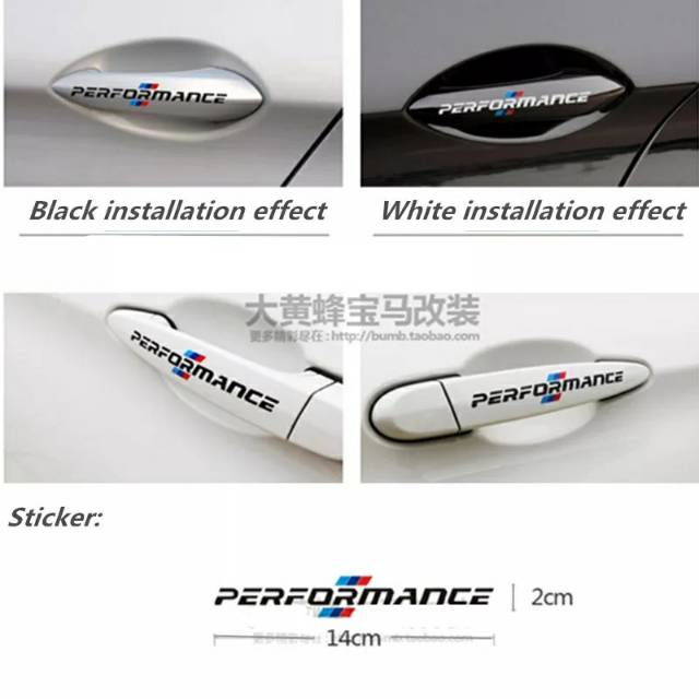 4 ชิ้นประตูรถตกแต่งจัดแต่งทรงผมสําหรับ BMW F30 F34 F10 E46 E39 E60 e90 E70 E71 X5 X6