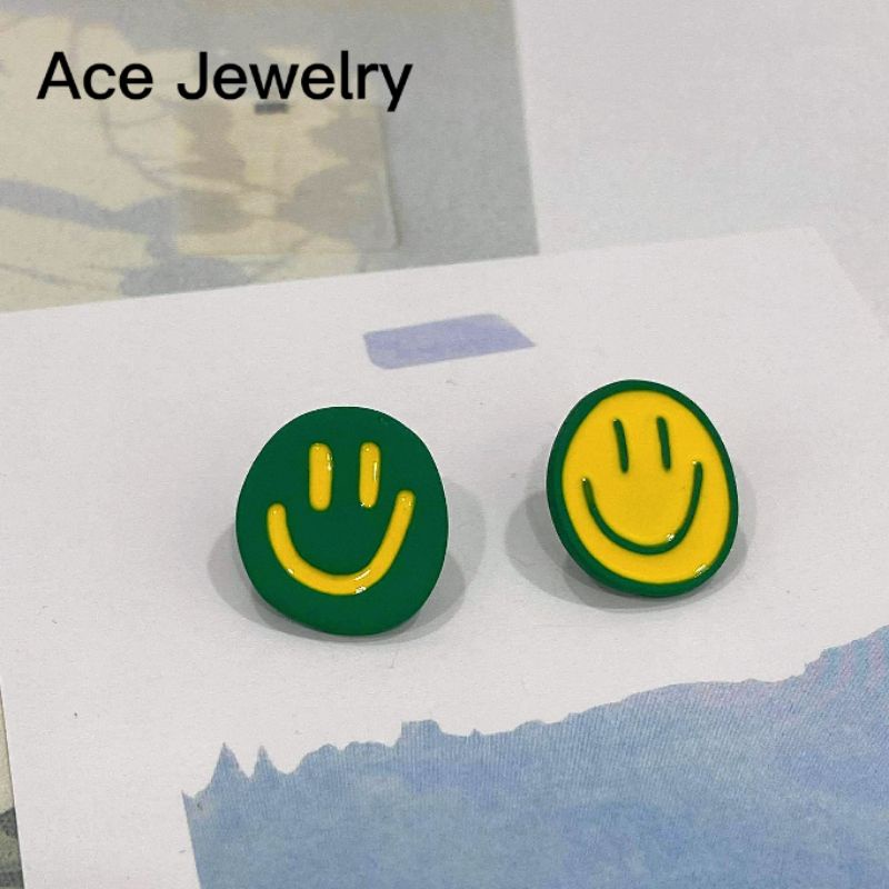 Ace Jewelry ต่างหูอิโมจิยิ้ม