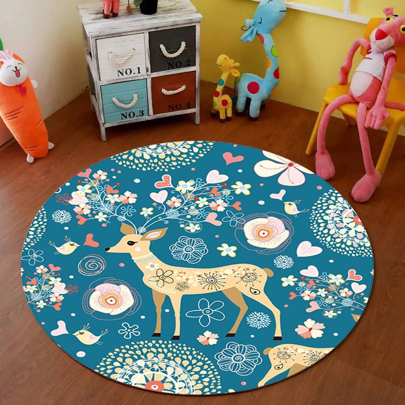 พรม พรมปูพื้น พรมปูห้องนั่งเล่น ขนาด 100×100 ซม. ลายการ์ตูน น่ารัก พรม3D สินค้าพร้อมส่ง ราคา ถูกที่สุด ดีลบีเคเค แกลเลอรีภาพที่ 2