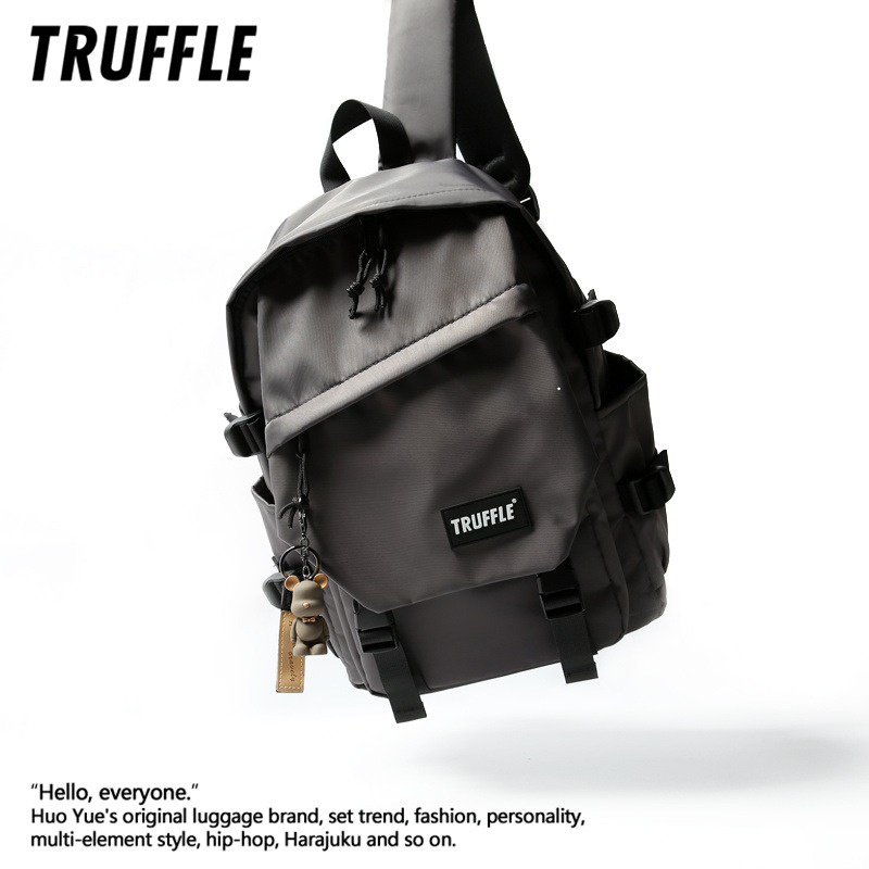 Truffle backpack V.2 2023 (Grey) กระเป๋าเป้สำหรับ Notebook สำหรับขนาด 13-17" สีเทา
