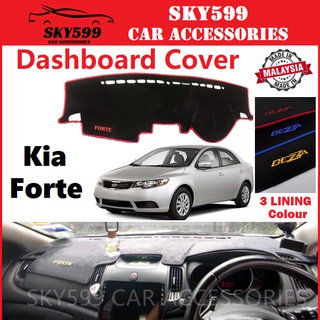 Kia Forte แผ่นแดชบอร์ด กันลื่น คุณภาพสูง