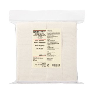 (ยกห่อสุดคุ้ม) สำลีมูจิ MUJI มูจิ สำลี แผ่นเล็ก ไม่ฟอกสี ออแกนิค Cut Cotton Organic ecru สำลีออแกนิค