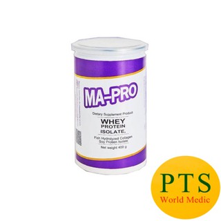 MA PRO Whey Protein Isolate มาโปร เวย์โปรตีน ไอโซเลต 400 กรัม (exp 07-2025)