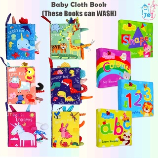 หนังสือผ้า Buku kain Baby Early Learning 3D ทนทาน ซักทําความสะอาดได้ ปลอดภัย สําหรับเด็กผู้หญิง และเด็กผู้ชาย